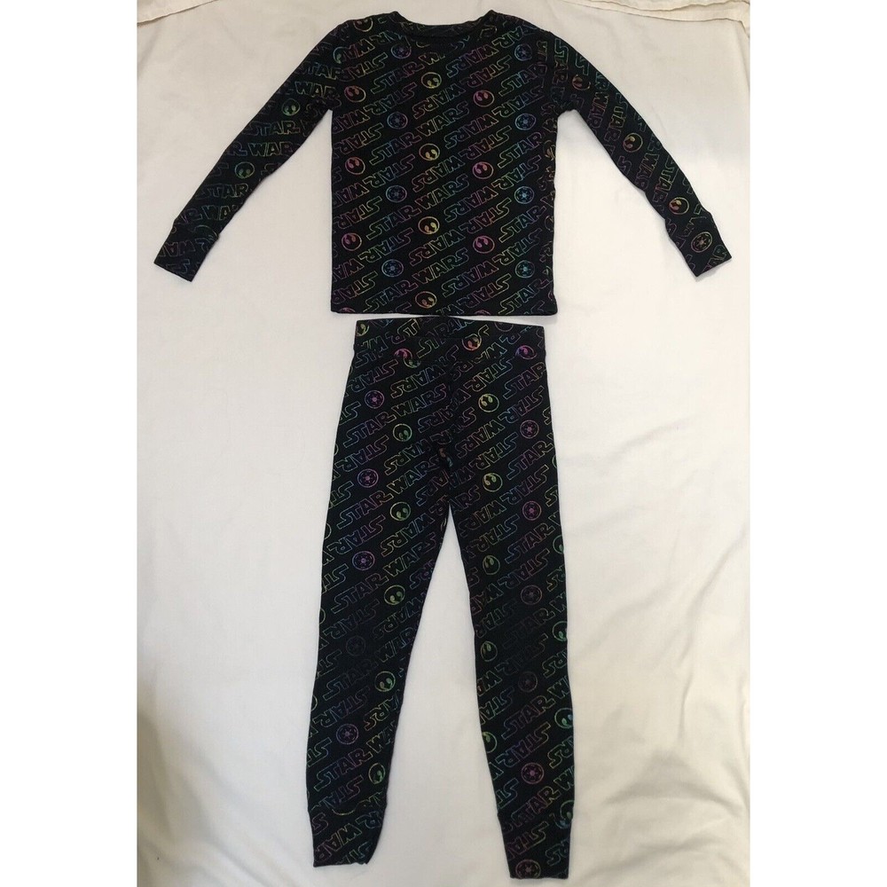 GAP Kids Star Wars Pajama Set Boys Unisex Size 8 Foil Multicolor Snug Fit